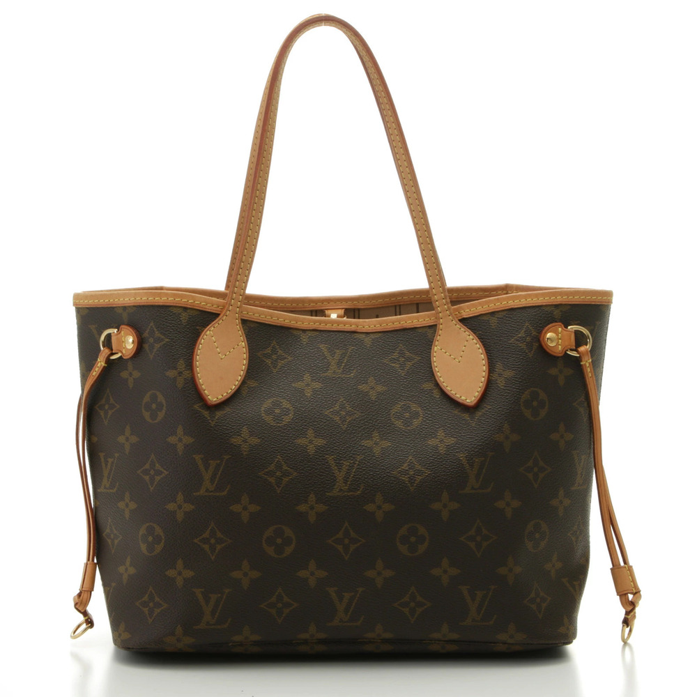 Louis Vuitton Neverfull Monogram Tote Bag Canvas Brown